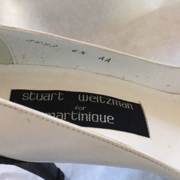 6.5 AA stuart weitzman martinique lizard spectator pumps heels 90s Memphis era - Picture 2 of 8